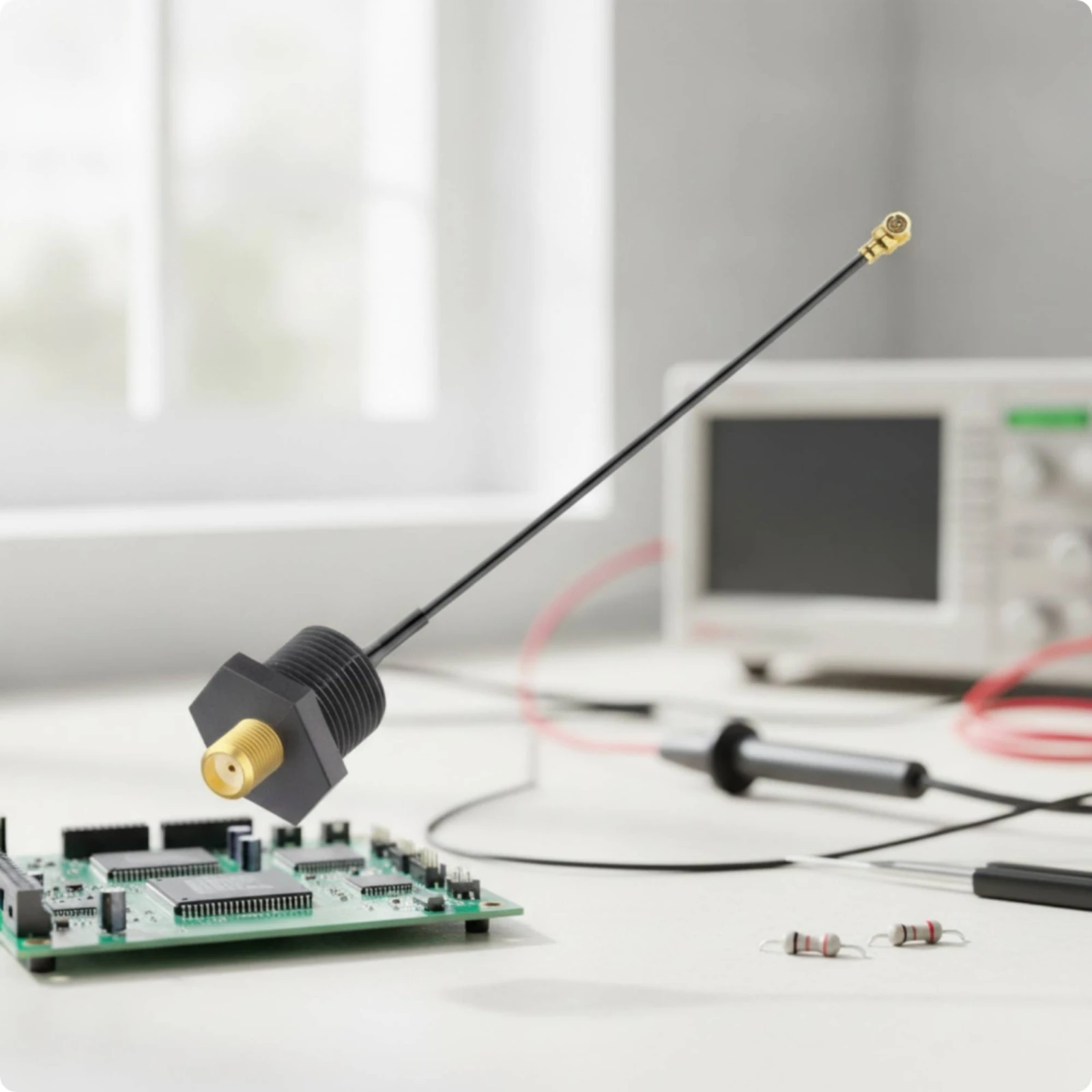Antenna Connection Extension Lead Waterproof RF Adapter Cable with Micro-Coaxial Connector Coaxial Cable Low-Loss