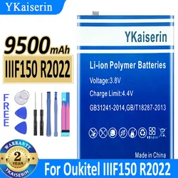 YKaiserin 9100mAh~9500mAh For Oukitel F150 B2021 IIIF150 R2022 Mobile Phone Battery Batterij