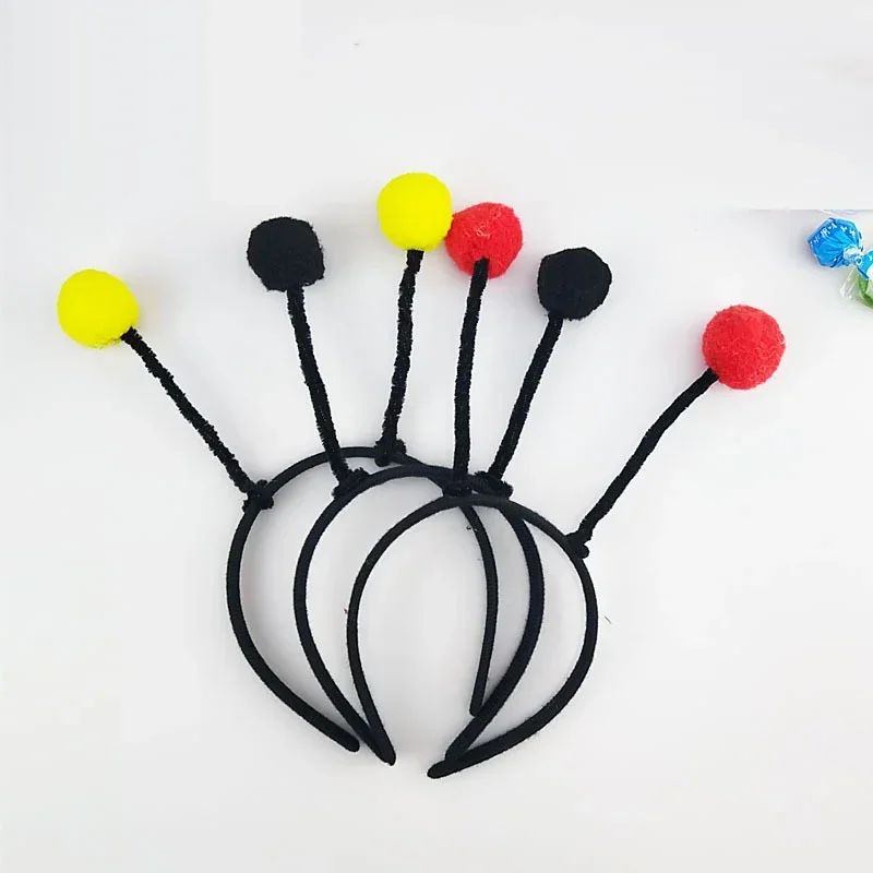 20pcs Adults Kids Plush  Boys Ant Bee Ladybug Headband Animal Gift for Birthday Party Cosplay Costume Halloween Christmas