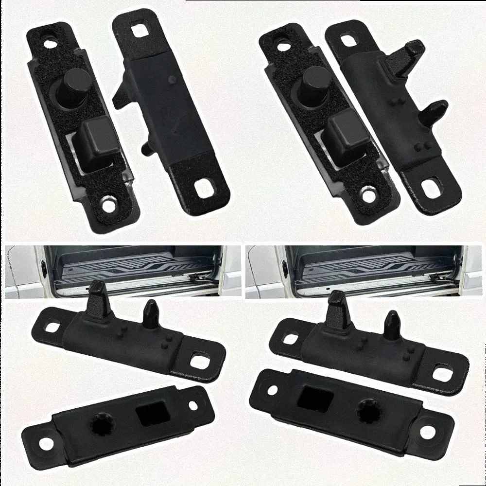 1 Pair Sliding Door Wedge Lower Into B-Pillar+Lower On Door For Ford For Transit Plastic Black Car Replacement Exterior Parts