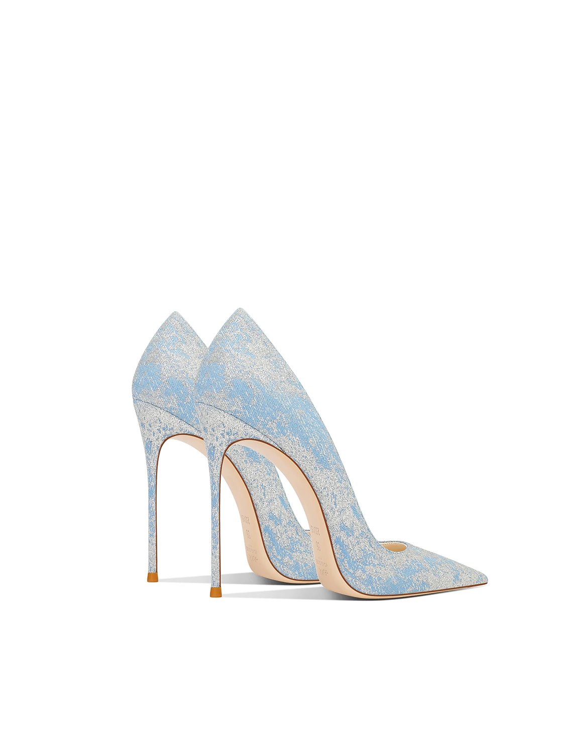 2025 Spring New Blue Extra-thin Heels Pointed Beautiful High Heels Women