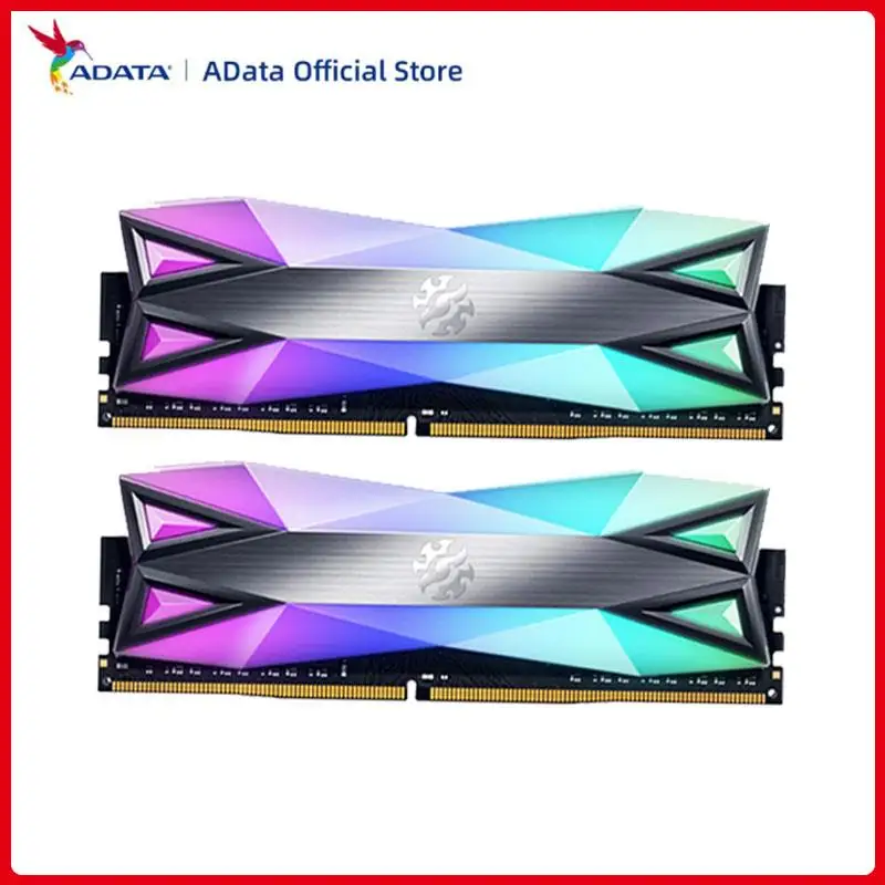 Go! ADATA XPG D60G RGB d60 xpg PC Desktop Memory RAM Memoria Module 8GBx2PCS 16GBx2PCS DDR4 PC4 3200Mhz 3600Mhz DIMM for