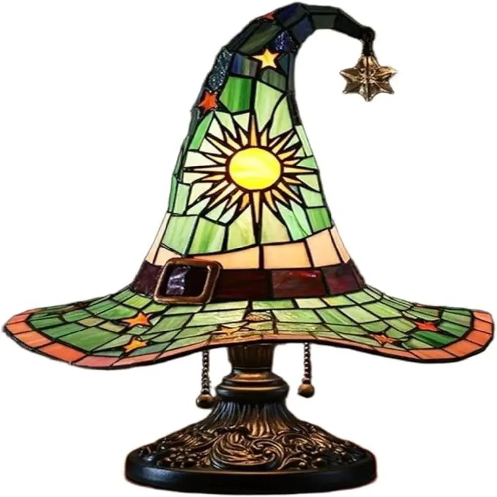 New Wizard Hat Shape Witch Hat Table Lamp LED USB Socket Night Light Colorful Creative Bedroom Ornament