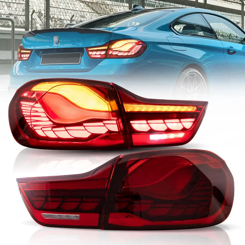 For Factory Wholesale 12V New LED Tail Light Assembly GTS Style for 4 Series F32 F33 F82 F83 M4 2014-2020 Sequential