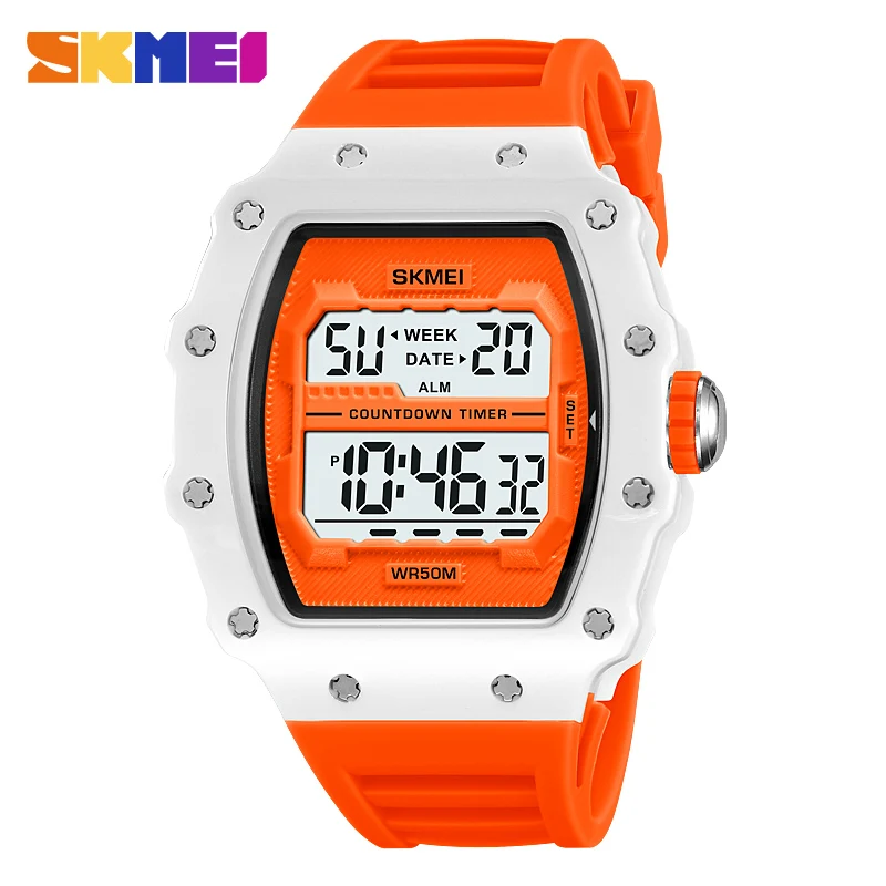 

SKMEI Electronic Watch Waterproof Countdown Sports Wristwatch for Man Fashion Luxury Chronograph Original Clock reloj hombre