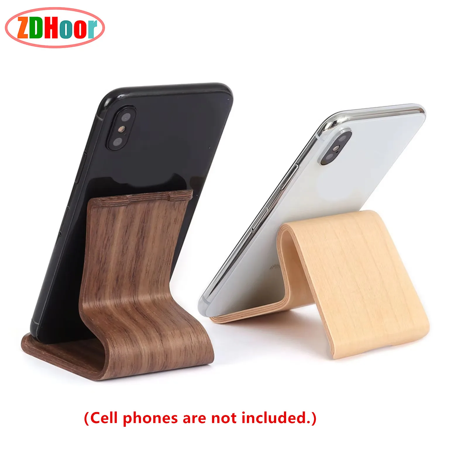 

Wooden Phone Holder Tool Multi-functional Universal Portable Cell Phone IPAD Stand Accessory Tool for Daily Use