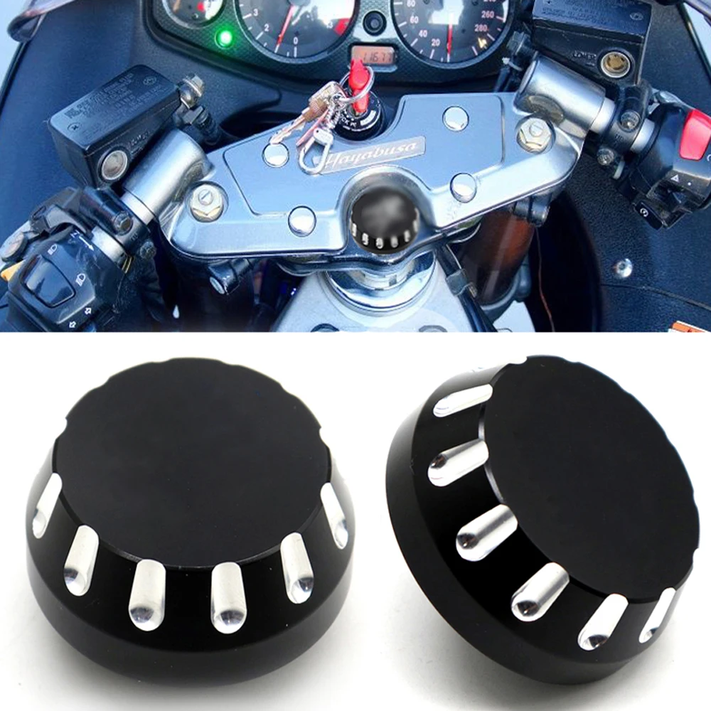 

Yoke Center Cover Front Fork Cap FOR SUZUKI GSX1300R GSX 1300R HAYABUSA 2008-2020 Motorcycle Accessories Triple Tree Stem Caps