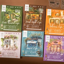 Mr. Paper 2Style 75Pcs/bag Coffee Life Theme PET Sticker Pack Creative DIY Handbook Scrapbooking Album Material Stickers