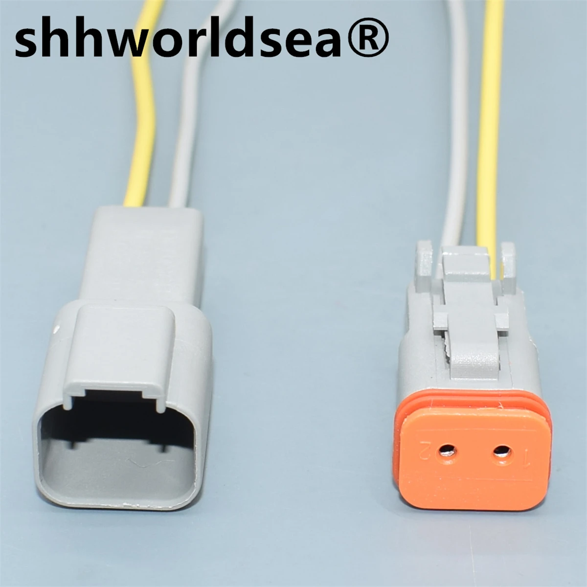 

shhworldsea DT 2 Pin connector DT06-2S DT04-2P Male or Female Auto Waterproof Connector Automotive Sealed Plug