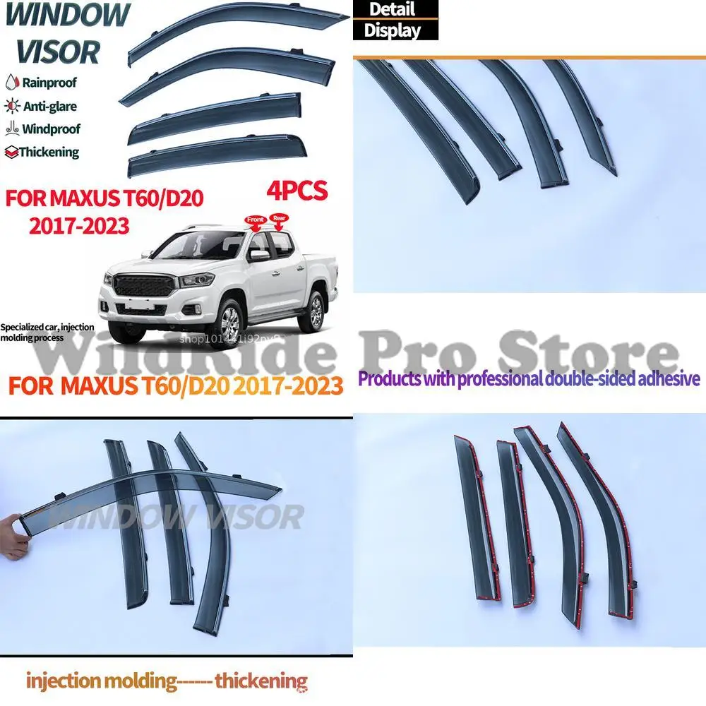 

1 set For Maxus T60 2019 Pickup Window Visors Rain Guards Suitable for Cross Border