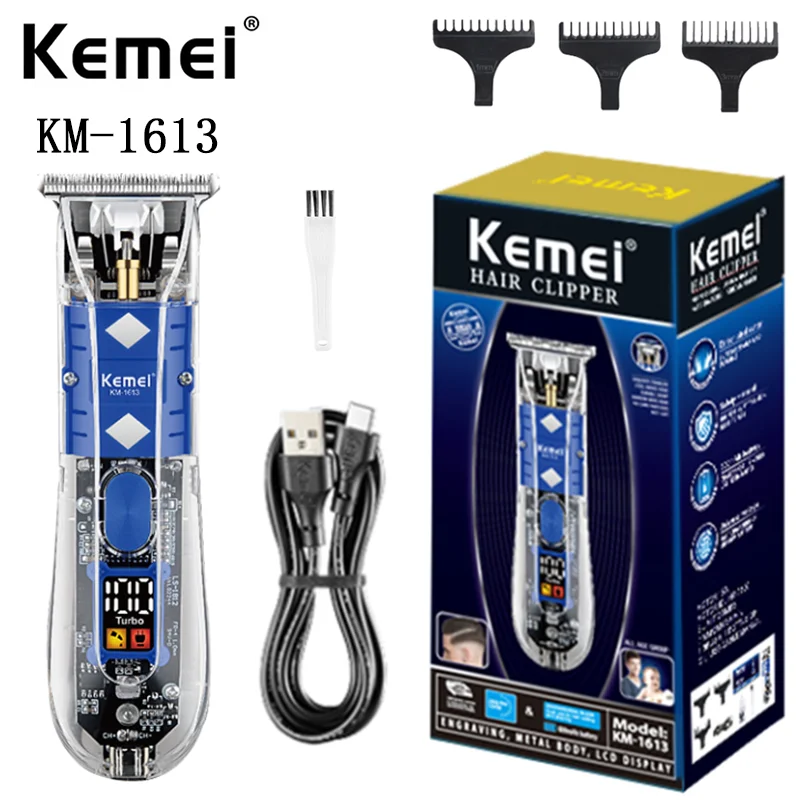 Km-1613 Hair Salon Tools Hair Clippers Men Professional Electric Trimmer Electric Hair Trimmer Cordless For Men