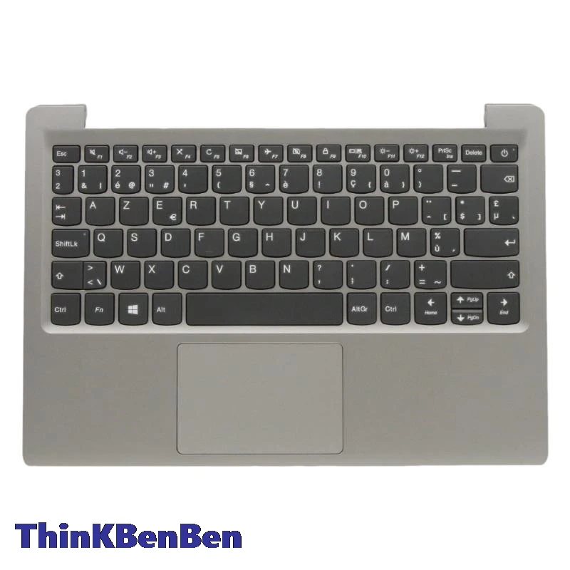 

BE Belgian Mineral Gray Keyboard Upper Case Palmrest Shell Cover For Lenovo Ideapad S130 11 130S 11IGM 120S 11IAP 5CB0R61505