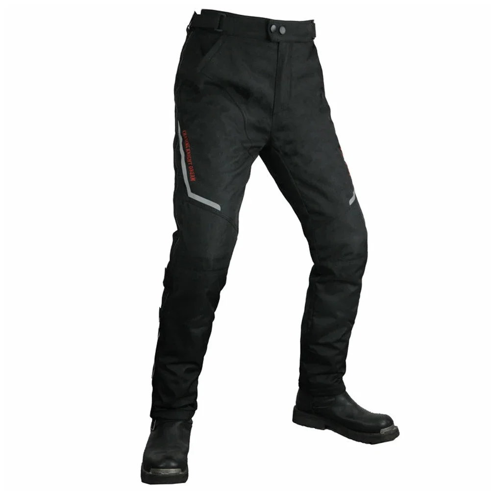 Reflective Motorcycle Riding Pants Men Women Quick Take off Anti Fall Trousers Thermal Waterproof Windproof Protective Pants