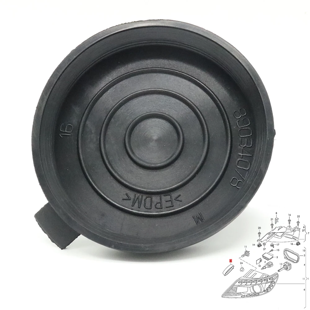 

For Audi Q7 4L 2010-2015 8T A5 S5 RS5 2008-2012 Front Headlamp Rear Back Sealing Cap Headlight Low Beam Bulb Dust Cover Lid