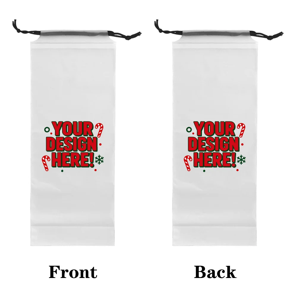 1PC Personalized Umbrella Storage Bag Custom Photo Logo Name Translucent Waterproof Drawstring Sleeve for Travel Office Car Use