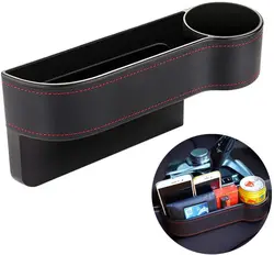 Car Seat Slot Cup Holder Storage Box Multifunctional Center Control Armrest Box Rechargeable Leakproof Slot Plug Car Storage Box