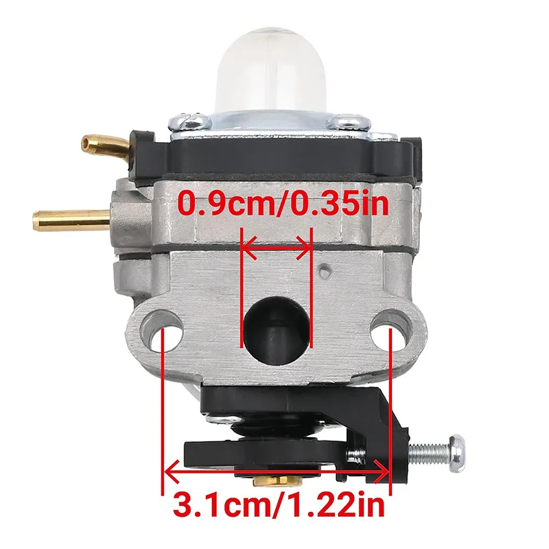 Carburetor Replacement 753-06258A - Compatible with Ryobi RY251PH, RY252CS, RY253SS 25cc Lawn Mower