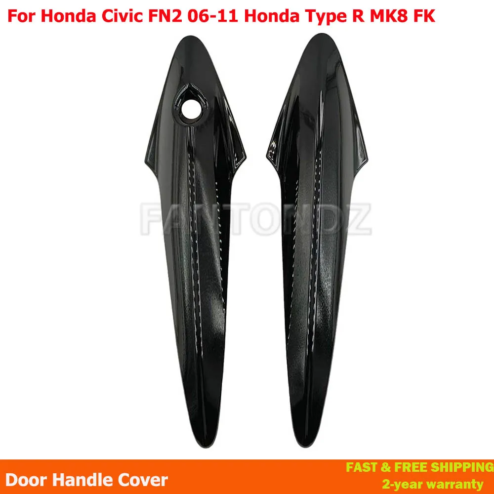 For Honda Civic FN2 2006-2011 Gloss Black Door Handle Covers For Honda Type R MK8 FK 1503324