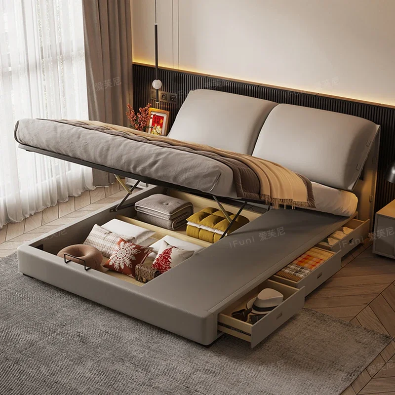 

Multifunctional Japanese Bed Storage Comfortable Cheap Modern Sex Luxury Girls Full Castle Bed Floor Beliche Hotel Furniture
