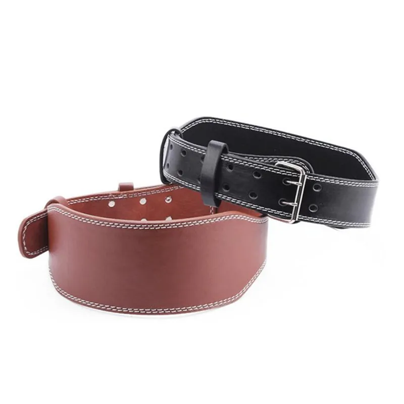 Leather Weightlifting Belt Gym Fitness Crossifit Dumbbell Barbell Powerlifting Back Support Power Training Weight Lifting Belt