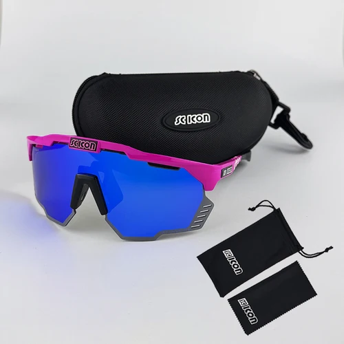 Imagen 2 del producto Gafas de ciclismo SCICON, gafas de sol para bicicleta de montaña MTB, gafas de sol para bicicleta de carretera, gafas de sol para deportes al aire libre con estuche