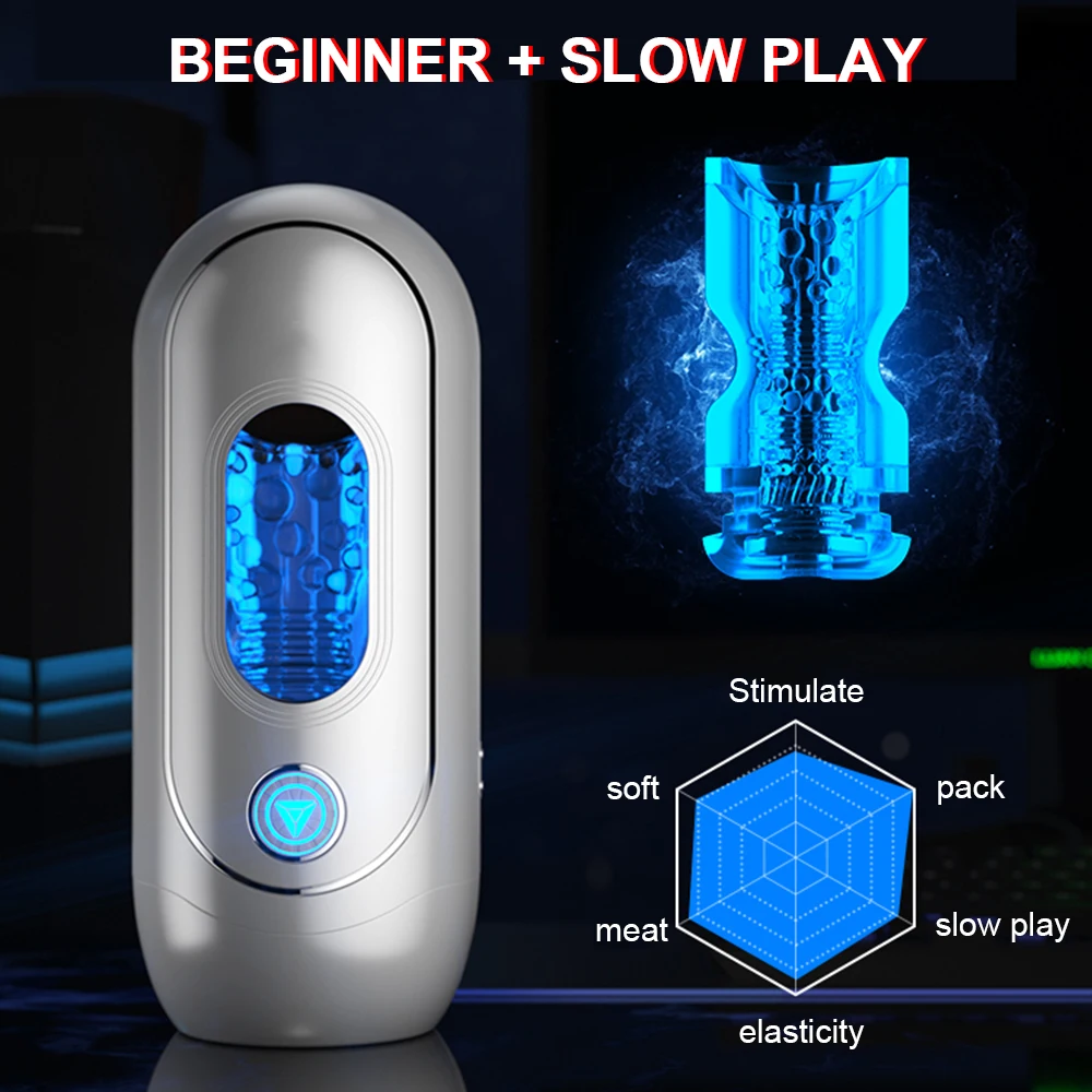 APP Control Automatic Male Masturbator For Men Telescopic Rotation Silicone Vagina Masturbation Sex Toys for Men Mastubator