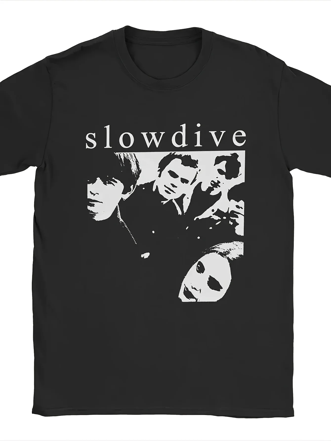 

Мужская футболка Slowdive Photo, винтажные футболки из чистого хлопка, футболки с короткими рукавами, одежда с круглым воротником, оригинал