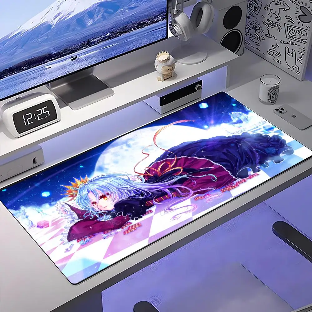 

Game No Life Zero Sora Shiro Schwi Riku Shuvi Doura Mouse Pad Large Anti-Slip Rubber Gaming MousePad Durable Desk Pad Thick Seam