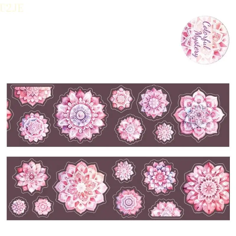 Adesivo fiori rulli U2JE 1, adesivo per estetico floreale per animali