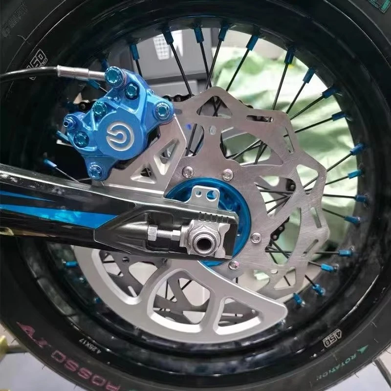 CNC 7075 Aluminum Rear Brake Caliper Adapter 84mm 270mm Disc Electric Motorcycle Part