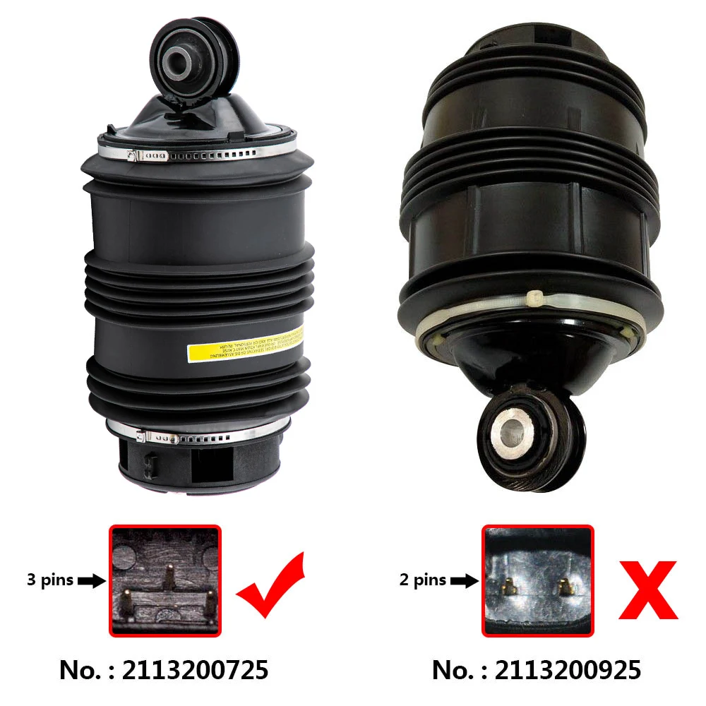 3-pinowy tylny poduszka powietrzna Airmatic lewy do Mercedes E-Class W211 T-Model S211 2113201325 2113201525 — zdjęcie 6