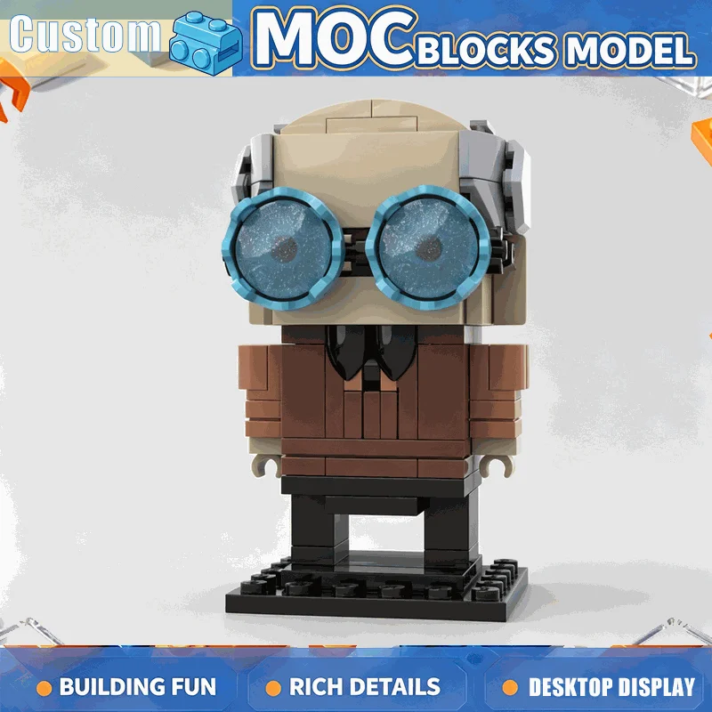 154PCS MOC Retro Ventriloquist Puppet Figures Building Blocks Model Custom DIY Assembly Educational Creative Toy Gift for Boys
