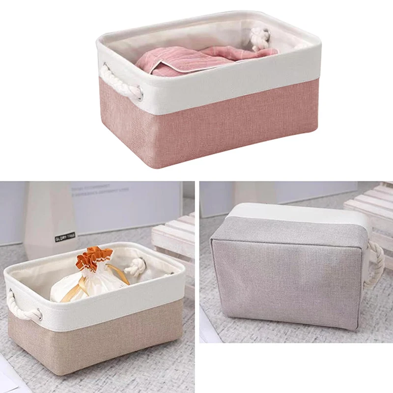 Storage Basket Cube Collapsible Storage Box Closet Storage Space Saving Easy To Clean Gift Cloth Toy Tray Furniture Essentials