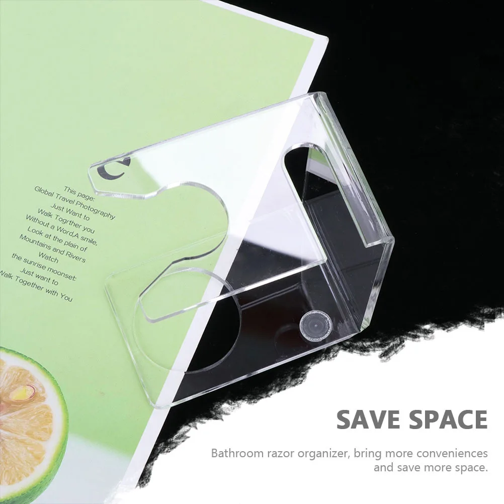 

3Pcs Beard Razor Organizer Natural Drying Shaving Brush Holder Hanging Razor Stand Bathroom Shave Brush Rack Men's Grooming Tool