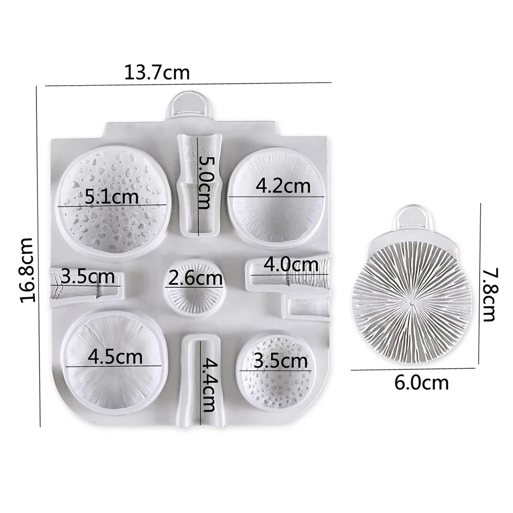 J1UL1N Mushrooms Mold And Veiner Fondant Cake Decorate Silicone Mould Chocolate Baking Tool For Cake