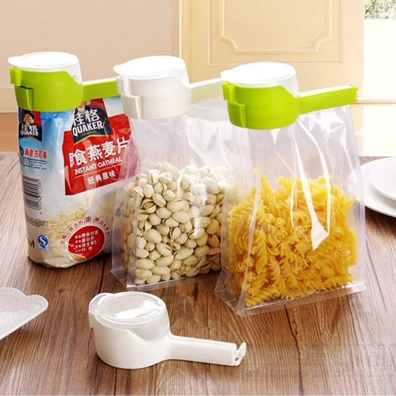 Clip de sellado de aperitivos, abrazadera selladora de mantenimiento fresco, ahorro de alimentos de plástico, utensilios de cocina de viaje, sello para bolsa de almacenamiento de alimentos, Clip de tapa