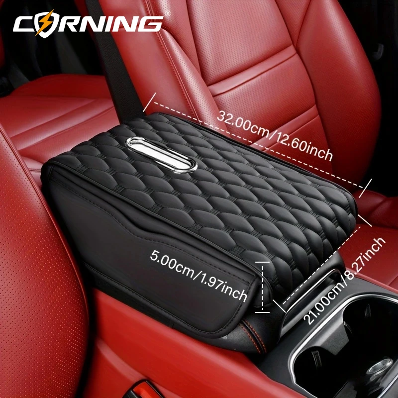 Car Armrest Box Pad With Tissue Hole Interior Accessories Memory Foam Cushion Multifunctional Pad-f- Center Console Universal