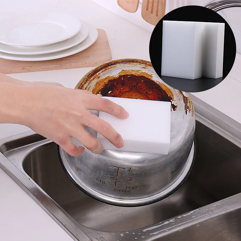 Esponja mágica nano para limpiar platos, esponja de algodón para limpiar grietas de la cocina, limpieza del baño, limpieza del hogar.