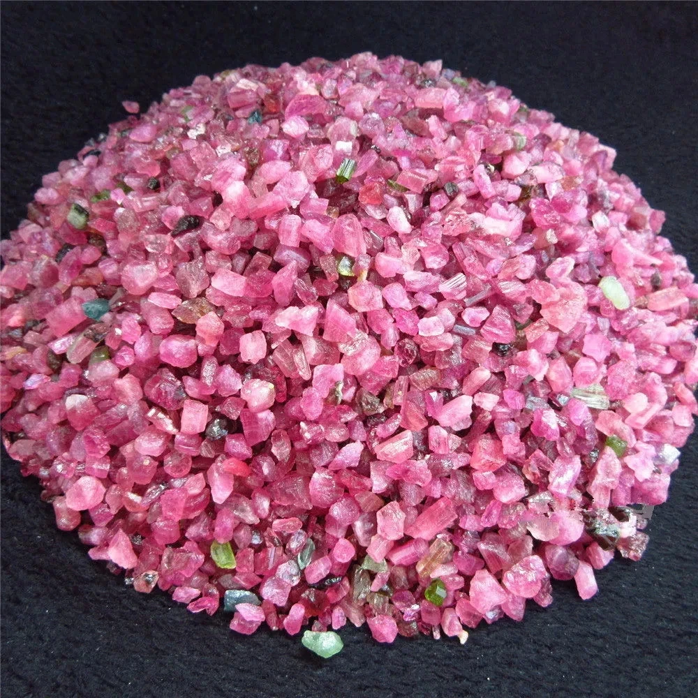 100g Natural Tumbled Red Tourmaline Bulk Stones Rough Crystal Gemstones Reiki