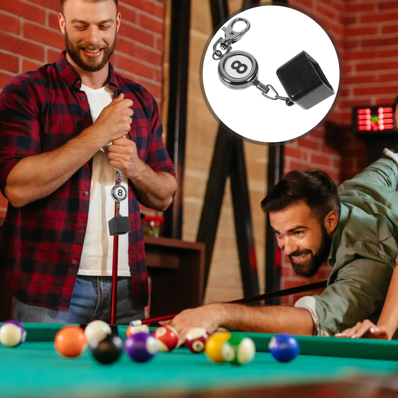 

Billiard Pool Chalk Holder Pocket Holders Billiards Accessories for Snooker Cues Metal