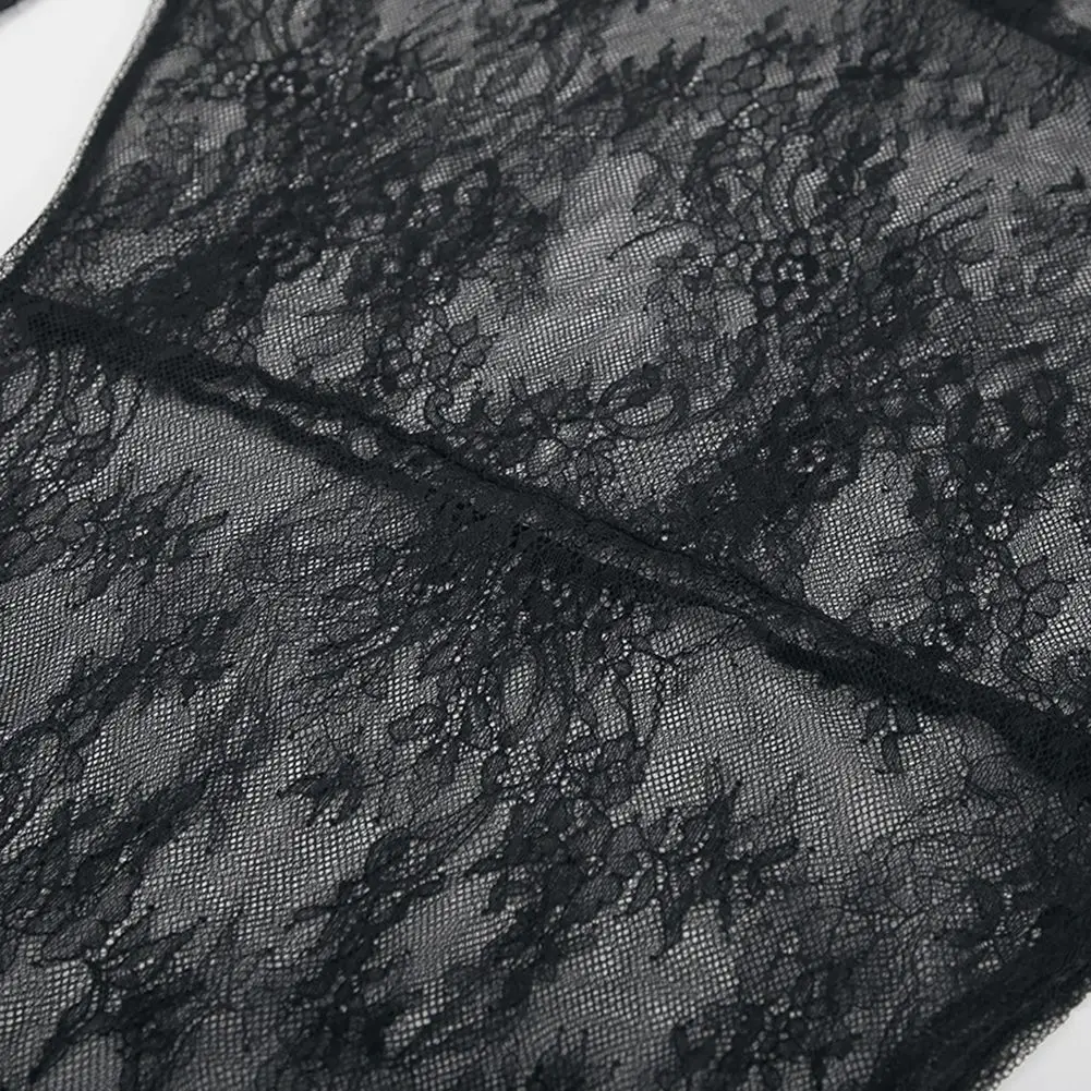 فستان كاجوال فستان غير منتظم فستان نسائي فستان دانتيل أسود علامة تجارية جديدة بحالة ربيع الخريف فستان طويل بلوفر