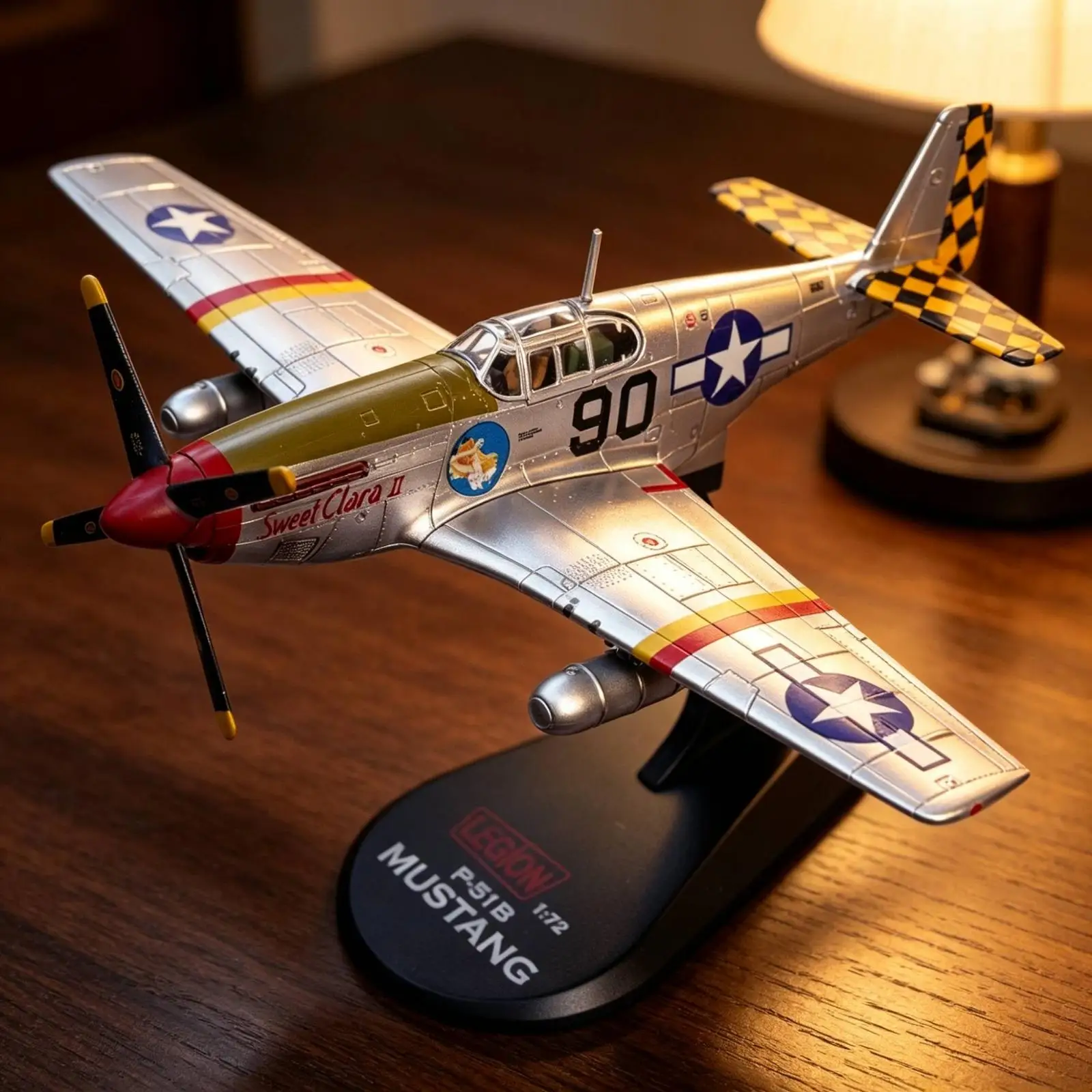 Scale Aircraft Replica with Realistic Propeller and Clear Canopy for Memorabilia Display in Office or Study Room