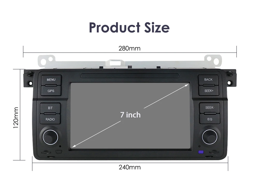 Hizpo 8 Core Android 14 Car Multimedia Radio For BMW E46 M3 Rover 75 Coupe 318/320/325/330/335 GPS CarPlay AUTO 4G Navigation