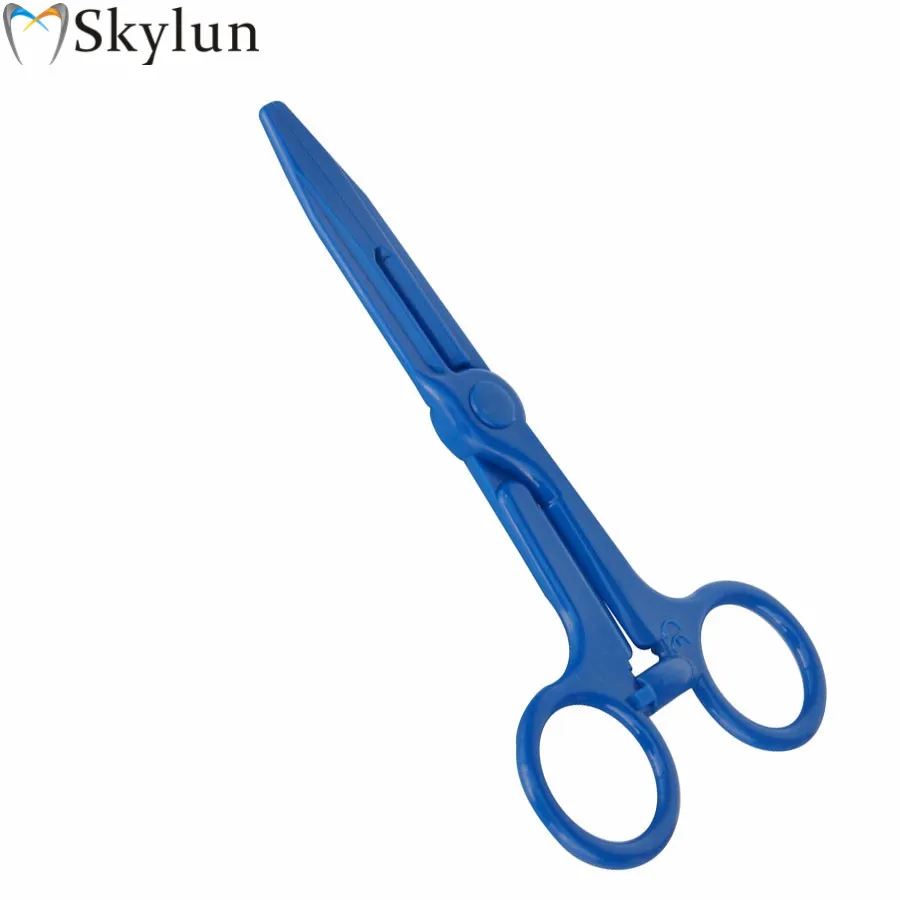 50 قطعة ملقط الأسنان القابل للتصرف Hemostats معدات طب الأسنان مقص بلاستيكي قفل الأسنان Forcep SL401