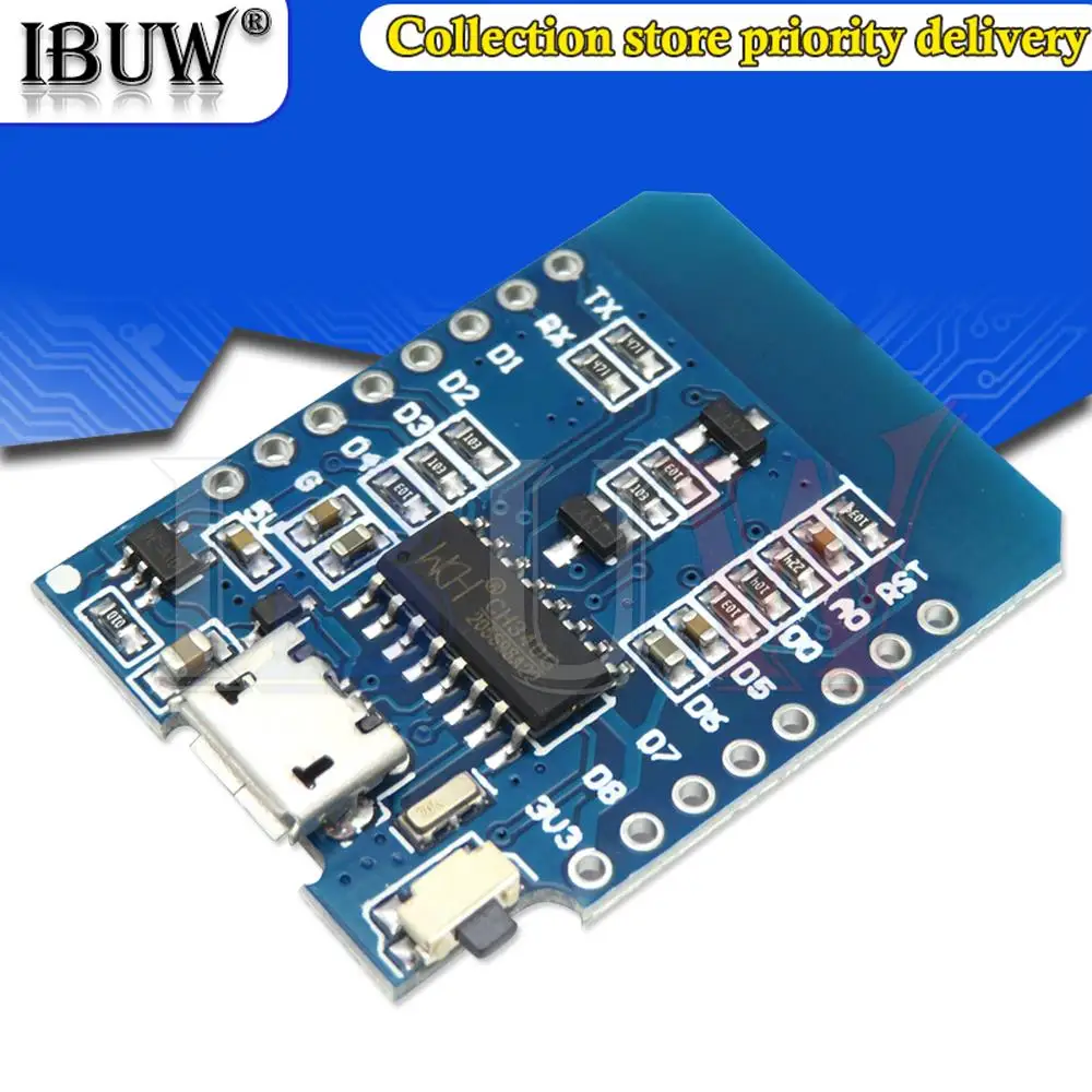 D1 Mini ESP8266 ESP-12F ESP12 Module WiFi Development Board Micro USB 3.3V Based On ESP-8266EX 11 Digital Pin For Arduino