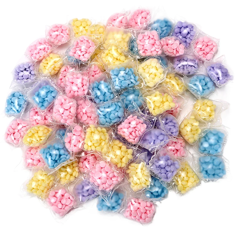 50/100PCS Laundry Scent Beads Granule Detergent Capsule Ball For Washing Machine Clothing Diffuser Perfum Scent Booster Beads