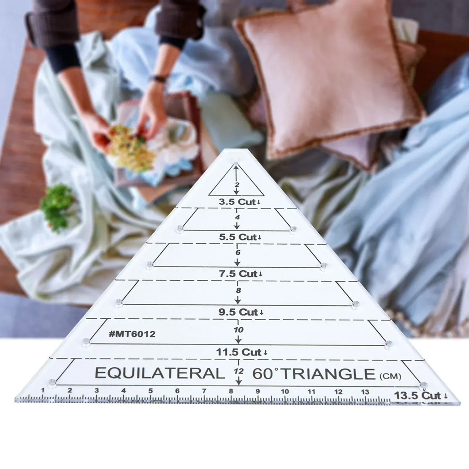 Acrylic Triangle High Transparency Original Scale Tailor Maker Ruler For Quilting