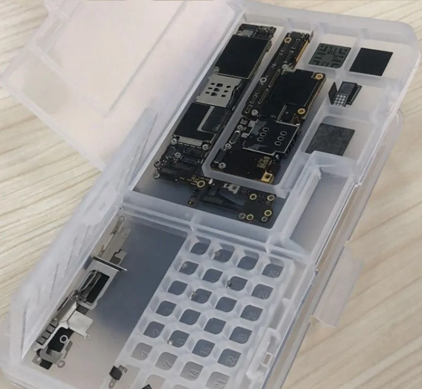 W203 Multifunctiona Plastic Storage Box For Phone Motherboard Component LCD Screen Chip Storage Box Tool