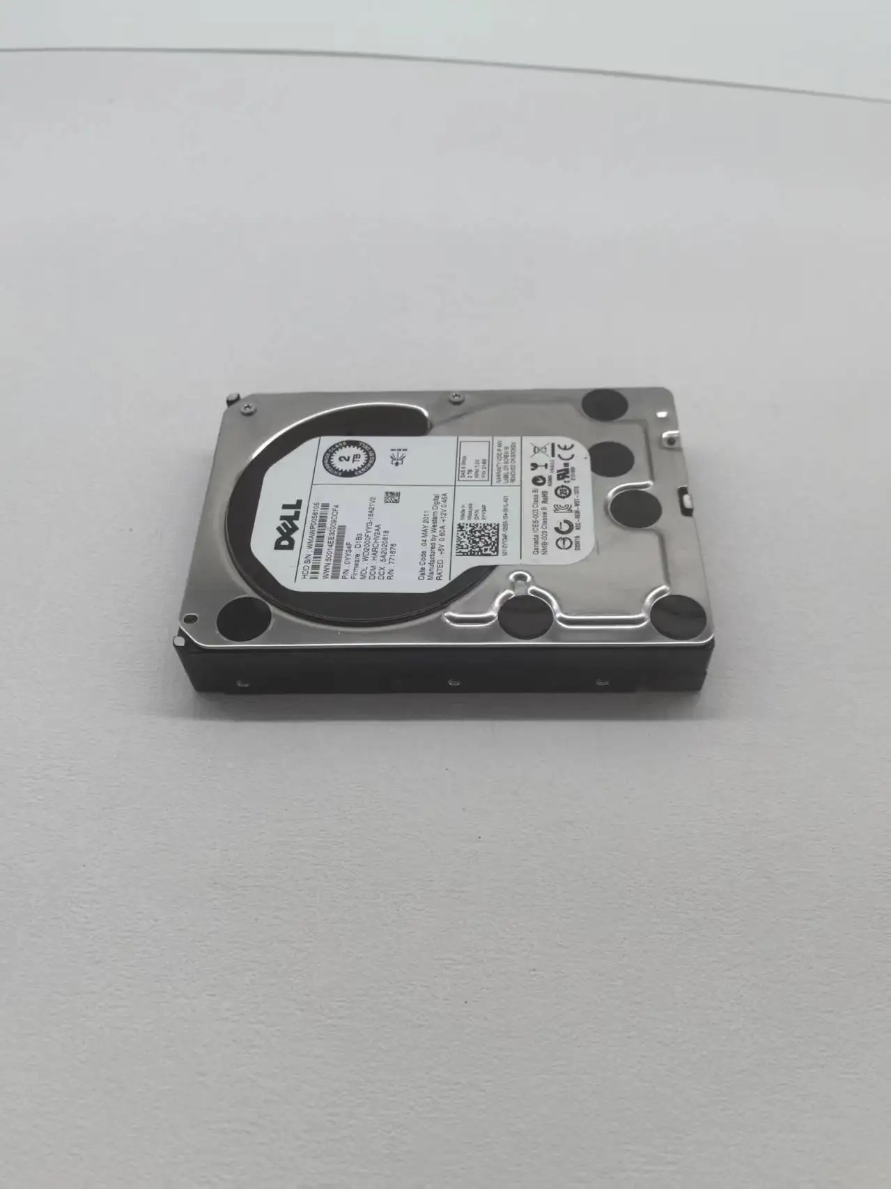 0Yy34F 2 TB 7200 Rpm 3,5 pulgadas Sas 6g HDD para Poweredge