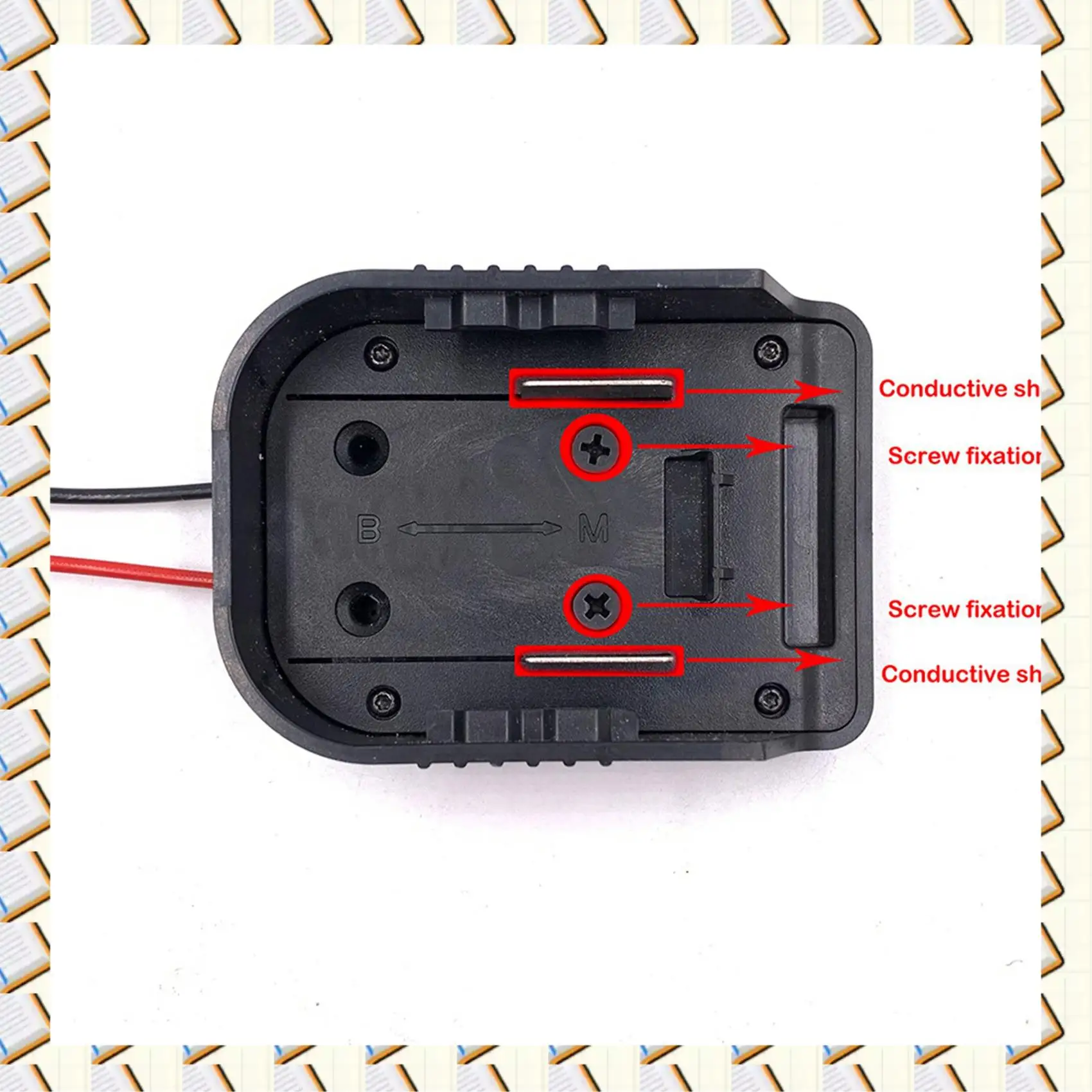 

A14M 2X адаптер для аккумулятора и адаптер для крепления питания 18 В, держатель док-станции с адаптером проводов 12 Awg